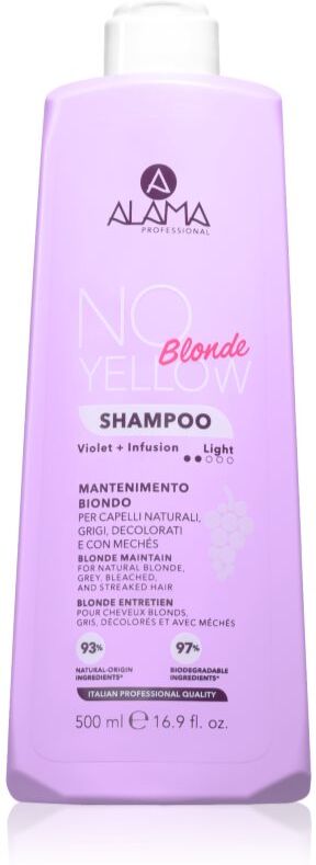 Alama Professional No Yellow Blonde shampoing déjaunissant 500 ml