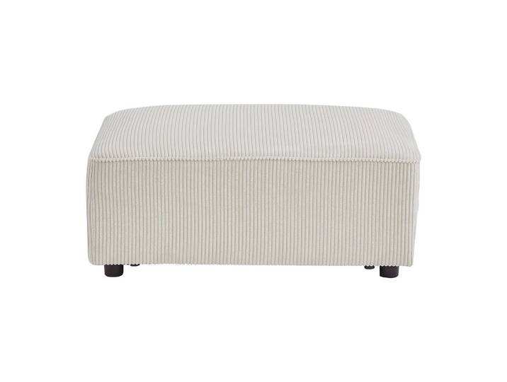 Vente-Unique Sitzhocker - 1 Person - samt - beige Mecodi, Beige, Kunststoff, Uni, 100x45x70 cm, Wohnzimmer, Sessel, Hocker & Hockerbänke, Sitzhocker