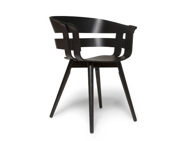 Design House Stockholm Wick Chair Stuhl Schwarz-schwarze Eschenbeine