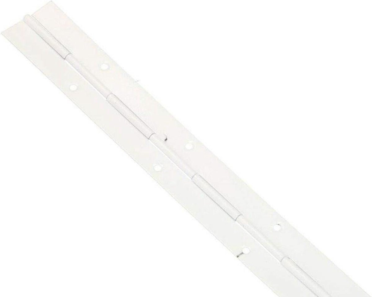Wit Pianoscharnier Meubelband 300 x 30 mm