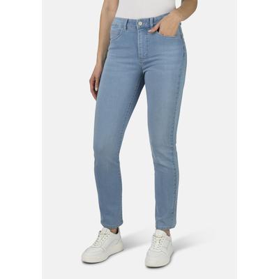 5-Pocket-Jeans STOOKER WOMEN "Milano Denim Magic Shape Fit Jeans", Damen, Gr. 36, Länge 30, blau (bleached denim), Denim/Jeans, 83% Baumwolle, 16% Polyester, 1% Elasthan, schmal lang, Jeans 5-Pocket-Jeans, Casual Clean Wash Denim Jeans Magic Shape...
