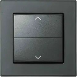 Homematic IP Smart Home Tasterwippe für Markenschalter HmIP-BRA-A - mit Pfeilen anthrazit
