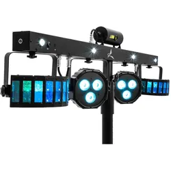 Eurolite Set LED KLS Laser Bar FX-Lichtset + M-4 Boxenhochständer (3 W, LED), Scheinwerfer, Schwarz, Mehrfarbig