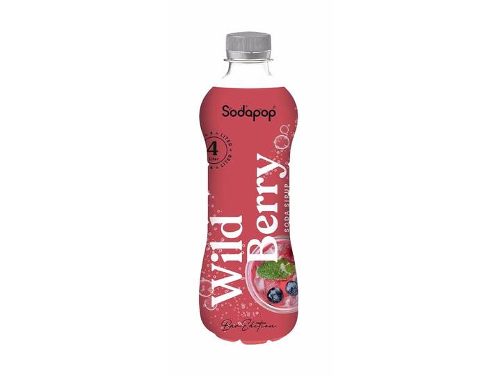 Sodapop Bar Edition Wild Berry Sirup – Wassersprudler Sirup – rot