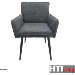 HTI-Living, Stühle, Esszimmerstuhl Mesilla Anthrazit (1x)