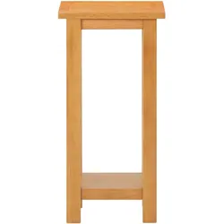 vidaXL Beistelltisch 27x24x55 cm Eiche Massivholz