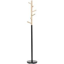 KLEIDERSTÄNDER Kiefernholz/Metall hellbraun/schwarz 170 cm Aubum