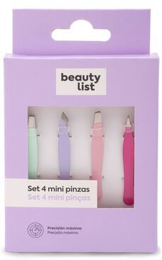 Beauty List Set 4 minis pinças 1 un