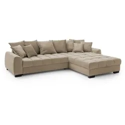 Ecksofa Lennon Stoff Grau Taupe