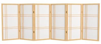 Red Lantern 3 ft. Short Double Cross Shoji Screen