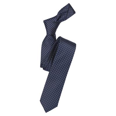 Krawatte VENTI "VENTI Krawatte Print", Herren, blau (dunkles mittelblau), 100% Seide, Krawatten