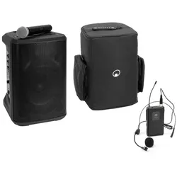 OMNITRONIC Set PORTY-8A Drahtlos-PA-System + Taschensender inkl. Headset + Soft-Bag