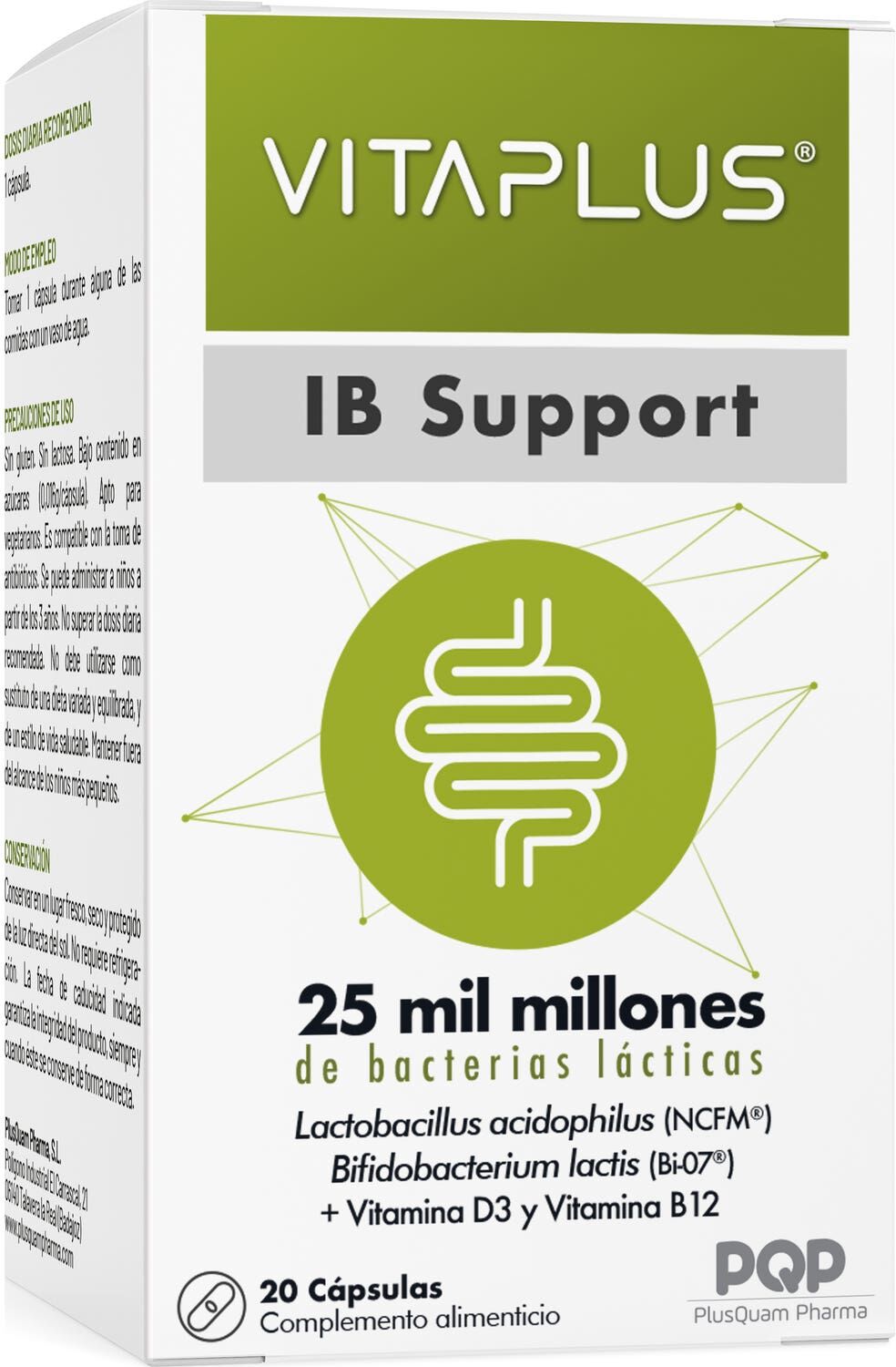 Plusquam Pharma Vitaplus IB Support 20 cápsulas