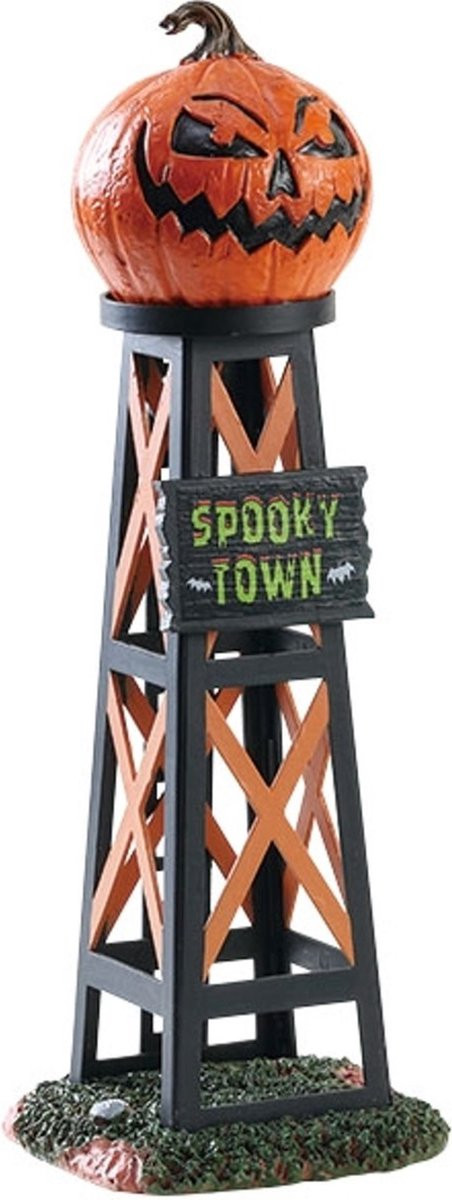 Lemax Evil Pumpkin Water Tower voor Halloween tabletop decoratie