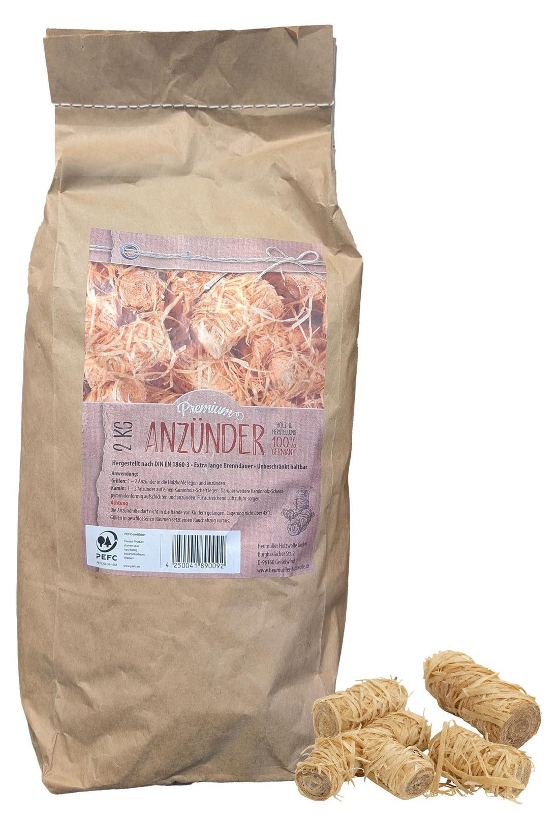 COM-Four Premium houtsnippers aanmaakhout, 2 kg