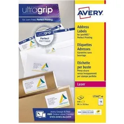 Avery, Etiketten, Etiquette d'adresse, 99,1 x 33,9 mm, blanc marge tout autour, coins arrondis, certifié FSC