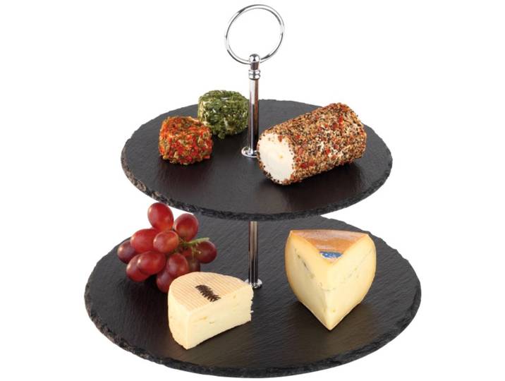Etagère Aps schwarz Schiefer B 25 H 24 cm - Etagère