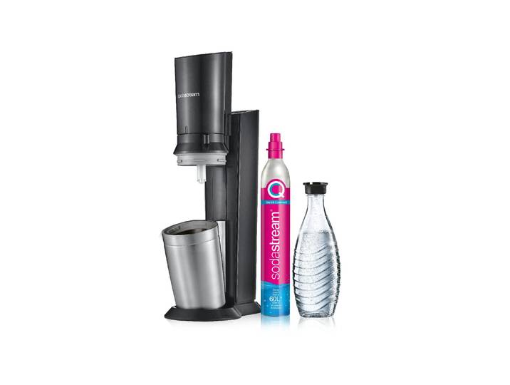 SODASTREAM Wassersprudler Crystal C , schwarz, B:29cm H:45,1cm T:20cm, Wassersprudler, Wassersprudler