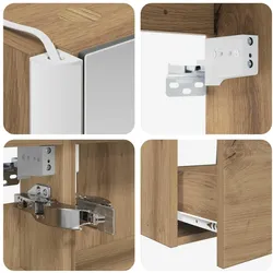 vidaXL, Badmöbelset, Badezimmer Set