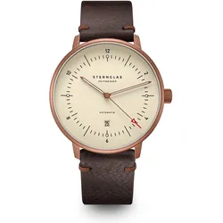 STERNGLAS - NAOS XL - AUTOMATIK - Alabaster - vintage 20 mokka / 42MM