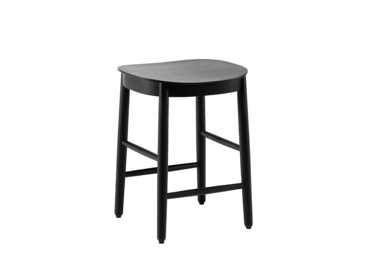 Fogia Figurine Hocker Eiche schwarz gebeizt, niedrig