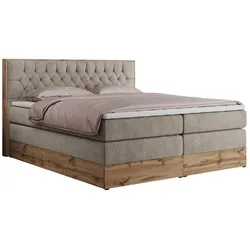 BOXSPRINGBETT AMORE KING 200/200 Beige Struktur - H3