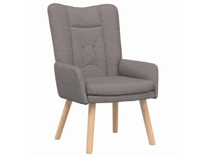 Sessel Dunkelgrau aus Polyestergewebe und Sperrholz mit Beinen Holz Für Wohnzimmer, Schlafzimmer, Büro, gepolsterter Komfort, stabile Beine, einfache Montage