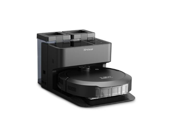 TRISA Saugroboter T-Bot Max 12000 , grau (schwarz), B:36,4cm H:11cm T:35cm, Saugroboter, Saugroboter