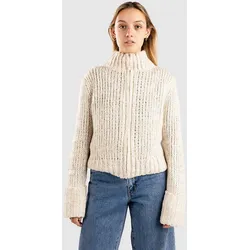 24 Colours Knitted Full Zip Strickpullover beige Gr. L