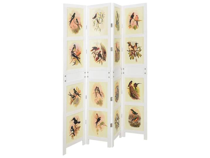 vidaXL Romdivider-Panel Weiß 141,5 x 165 cm MDF
