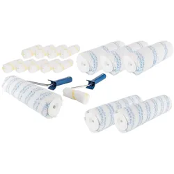 Roller-Set Wand-Decken-Fassadenfarben, 18-teilig