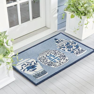 Ginger Jars Hooked Door Mat - Grandin Road