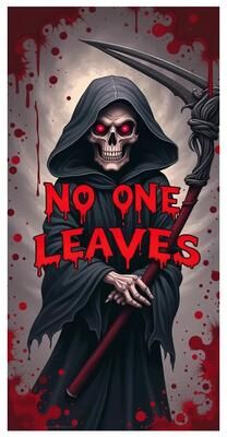 Inspire Essentials Moonlit Graveyard Halloween Door Banner 23