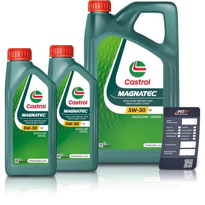 Castrol 7 L Magnatec 5W-30 C3 + Ölwechsel-Anhänger [Hersteller-Nr. 15F927]