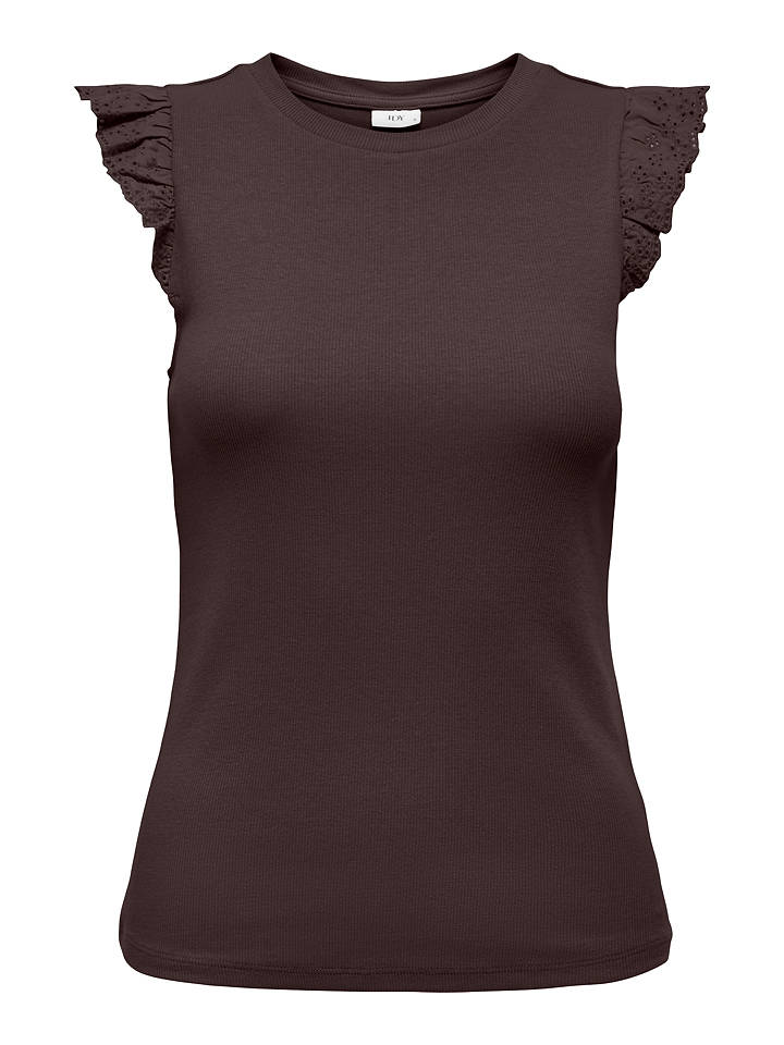JDY Bluse "Sofia" in Braun - S
