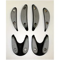 Giro, Veloschuhe Zubehör, Fersen für MTB -Schuhe Walking Pad Schwarz Silber Grösse 36, Silber, Schwarz