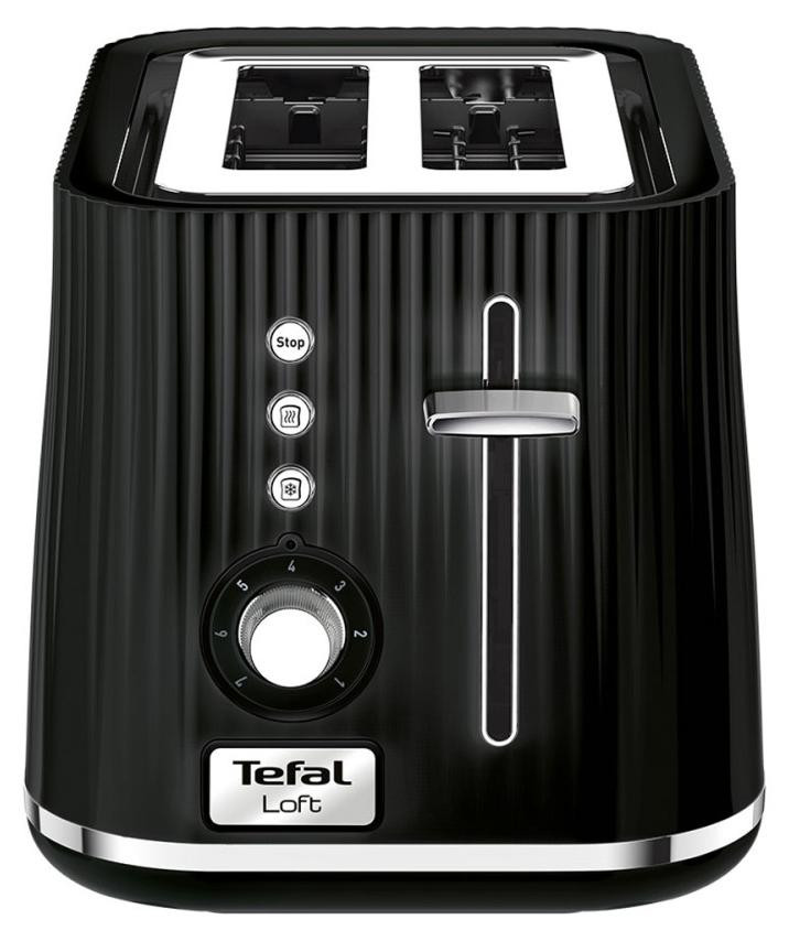 Tefal Loft 2S TT761838 broodrooster, 2 broodroosters, zwart