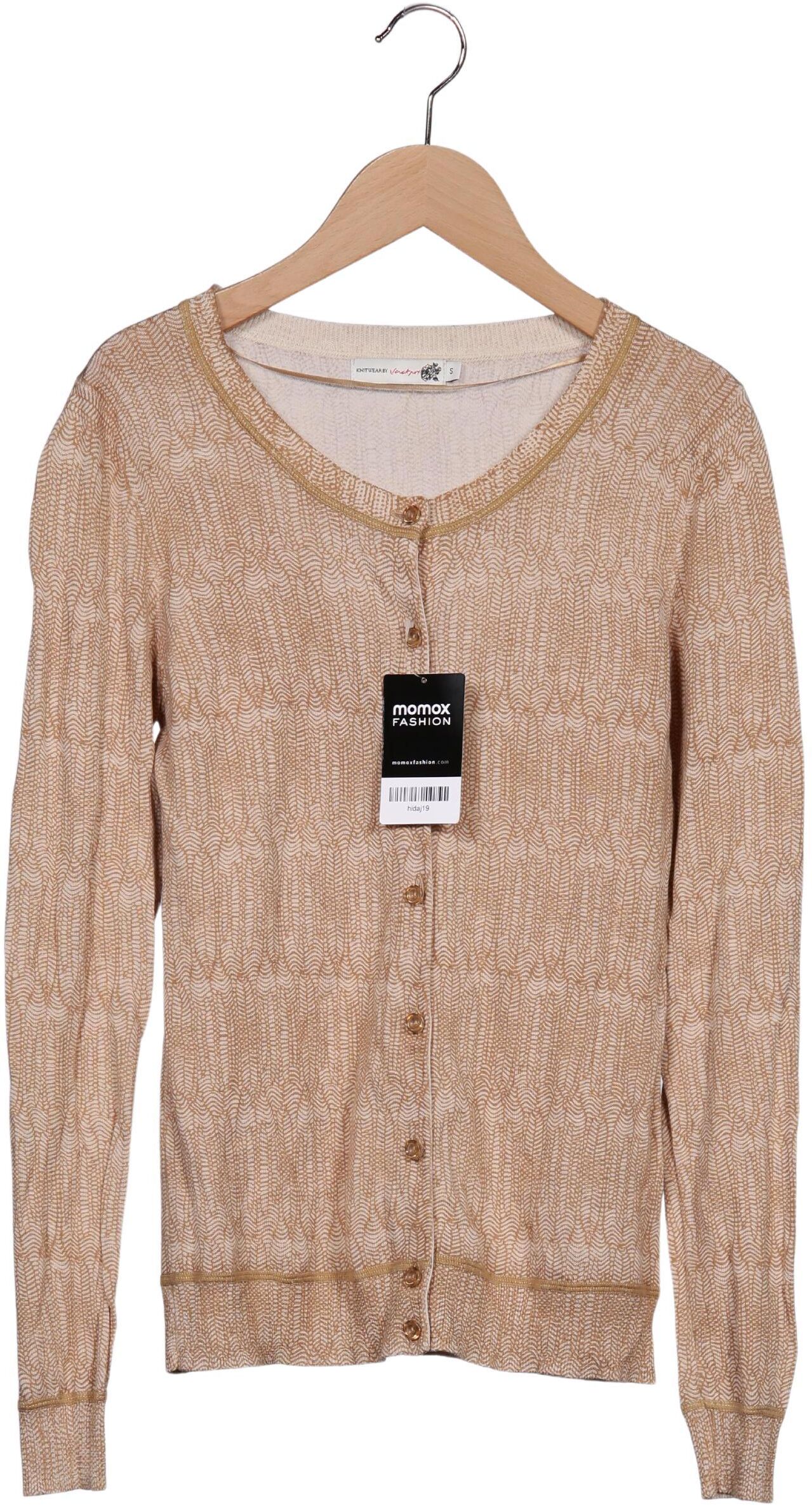Jackpot Damen Strickjacke, Beige, Gr. S, Baumwolle - Second Hand