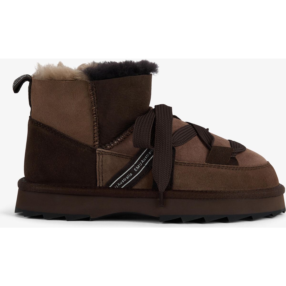 Emu Australia Blurred Micro Patchwork chocolate (CHOC) 7 W13195-CHOC-7
