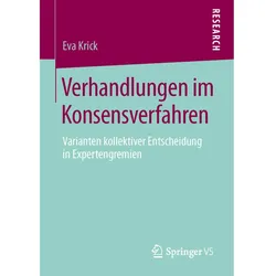 Verhandlungen im Konsensverfahren, Fachbücher von Eva Krick