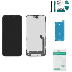 Kaputt.de iPhone 16 Plus OLED Display - Set (Display, Apple iPhone 16 Plus), Mobilgerät Ersatzteile, Schwarz