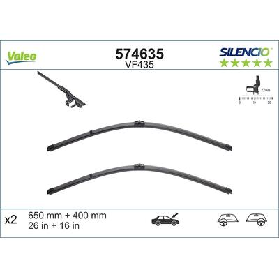Valeo Wischblatt [Hersteller-Nr. 574635] für Peugeot