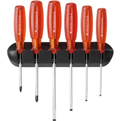 PB Swiss Tools, Schraubenzieher, Schraubendreher Satz für 2 Kreuzschlitz 4 Schlitz Schrauben 6-...
