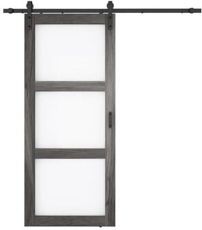 ANZZI 3 Vision Glass Durable Construction Sliding Door with Hardware Kit