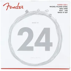 Fender Strings Super250 Bass VI 024/100 (6x, 0.02"), Saiten