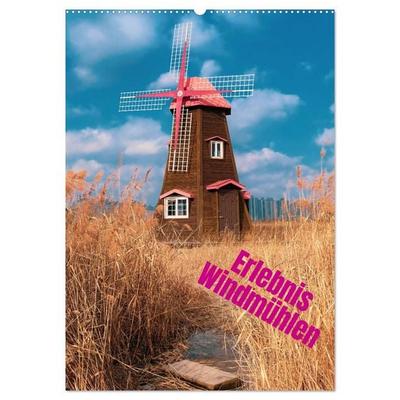 Erlebnis Windmühle (Wandkalender 2026 DIN A2 hoch), CALVENDO Monatskalender