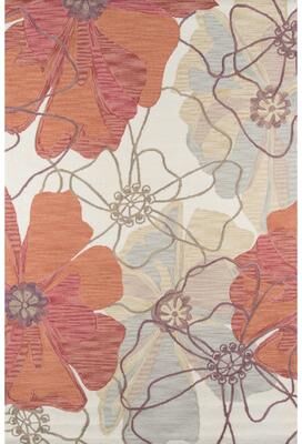 Momeni Summit Sand Abstract Floral Hand-hooked Area Rug