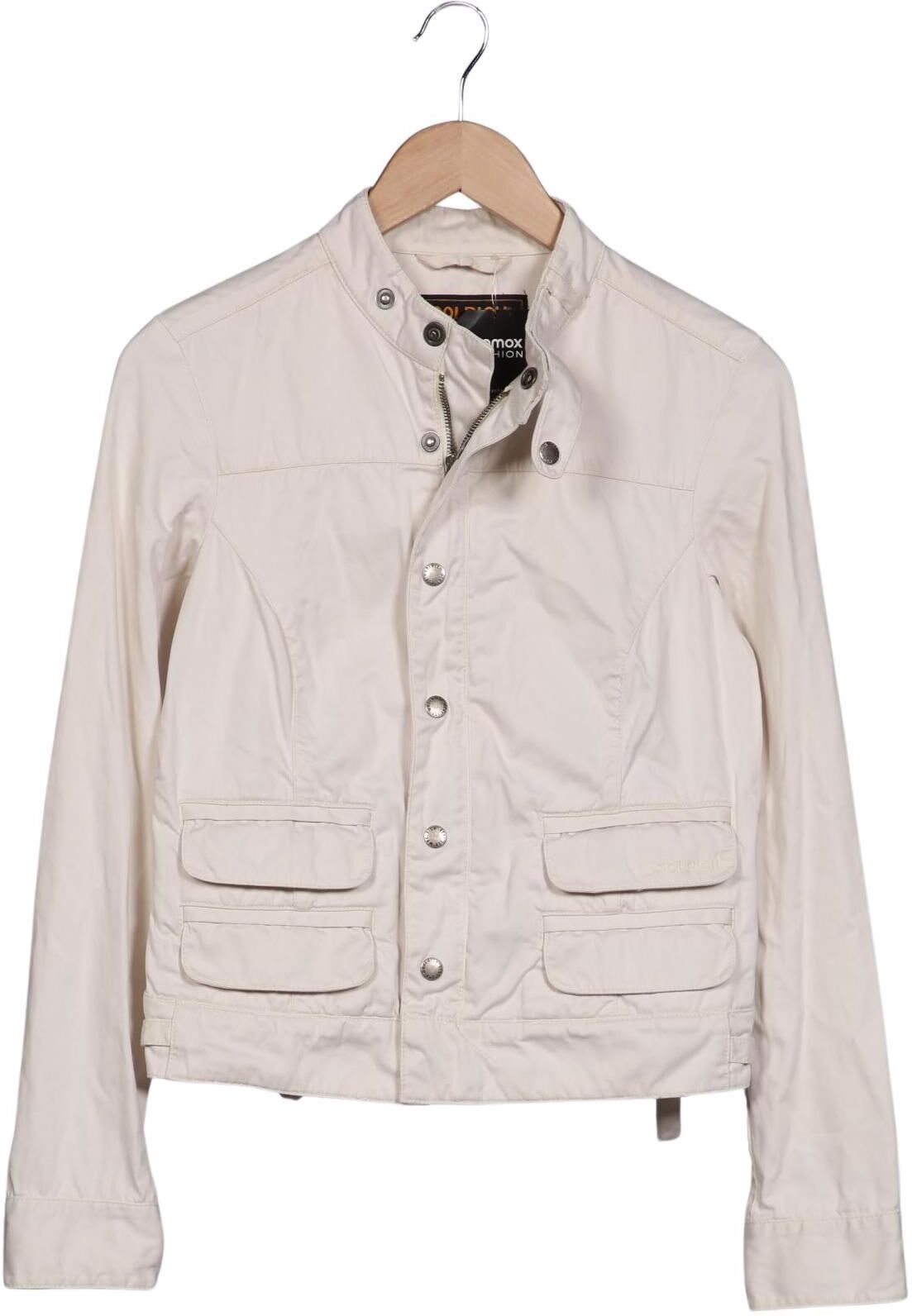Woolrich Damen Jacke, Cremeweiß, Gr. M, Baumwolle - Second Hand