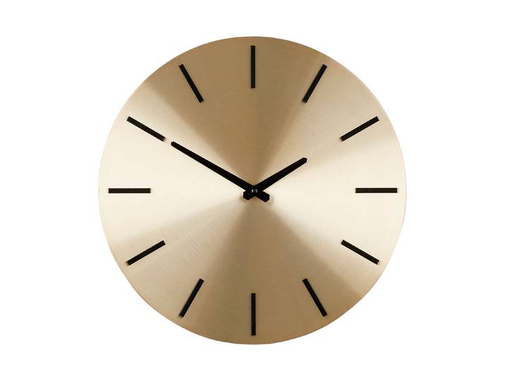 Wanduhr Ø 35.5cm gold Brixen