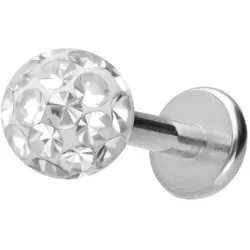 Titan Labret mit Innengewinde EPOXY-KUGEL